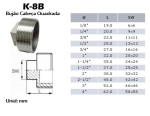 Conexões Aço Inox